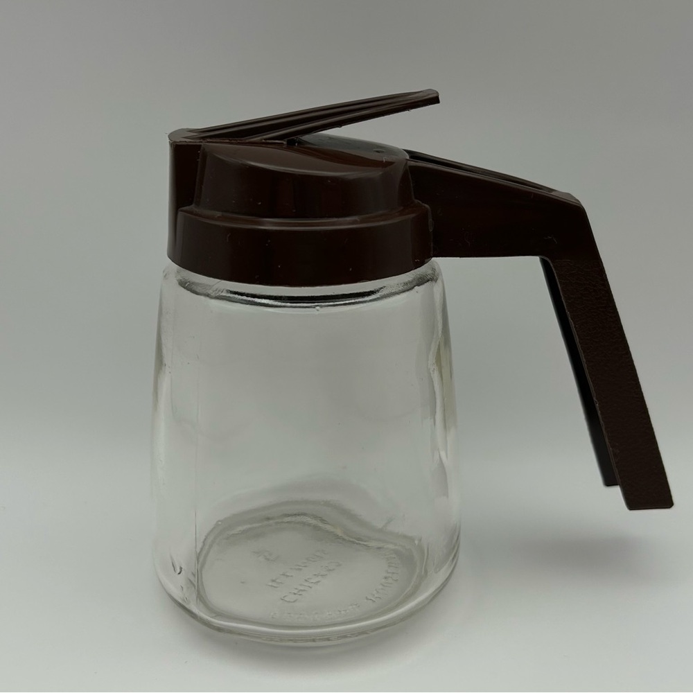 Vintage Federal Housewares Chicago Illinois Syrup Dispenser Brown Lid#5 Kitchen